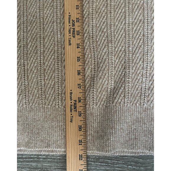 Joie Womens Beige Herringbone Pattern Crewneck Sweater Size Small - Picture 5 of 12